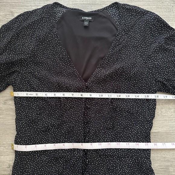 Express Black and White button down Maxi Dress Sz M scandi girls - Picture 4 of 6